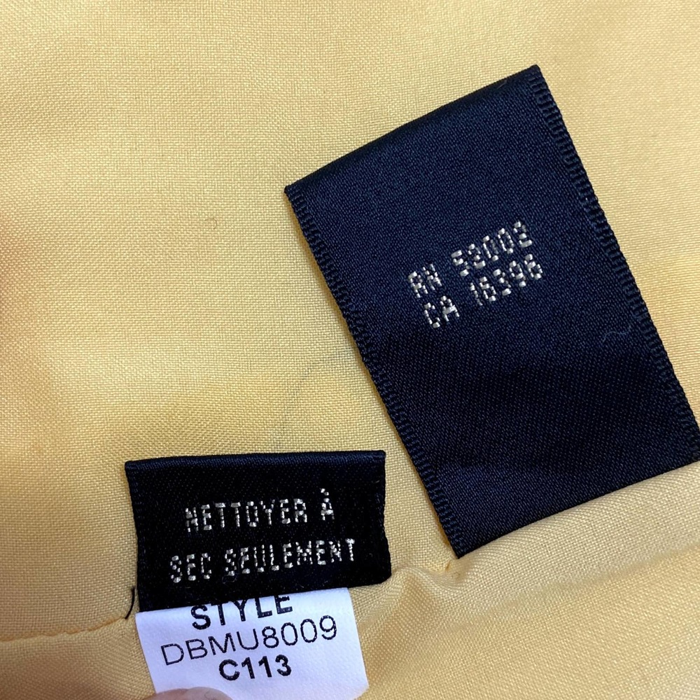 Dana Buchman Yellow Piqueé Jacket Blazer S EUC - Picture 14 of 15